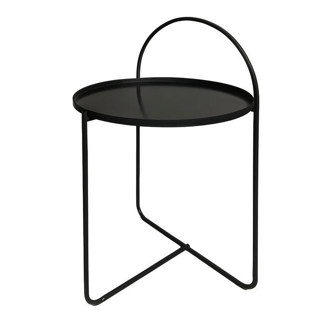 Black Metal Side Table