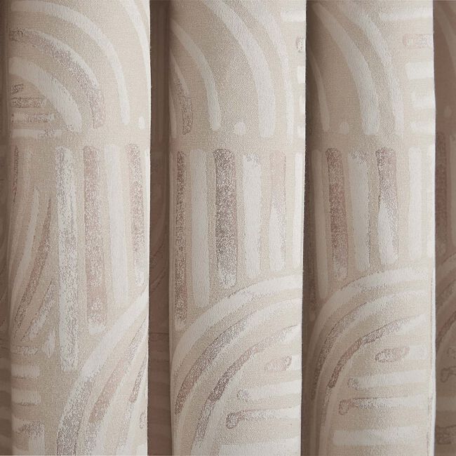 OLIVIA LINEAR JACQUARD GOLD 66x54 Curtain