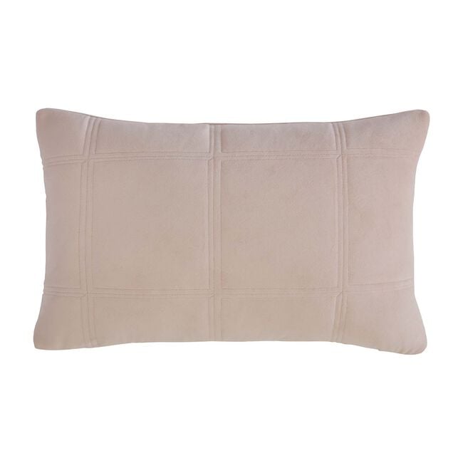 Quilted Hotel Velvet Mink 30cm x 50cm Cushion