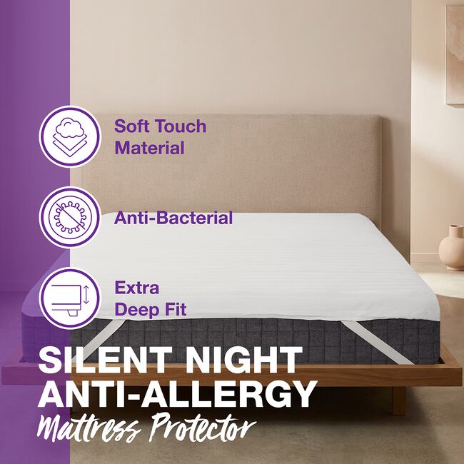 SILENT NIGHT ANTI ALLERGY Mattress Protector  SKS