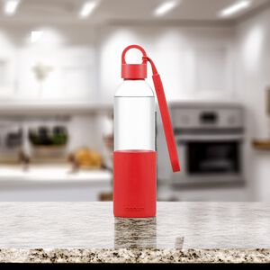 BODUM MELIOR RED 0.5L Glass Water Bottle