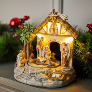 Musical Christmas Nativity Scene
