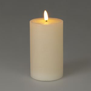 LED Pillar Candle Ivory - 7,5x12,5cm