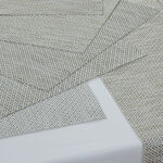 Interlaced Glimmer Table Runner - Cream