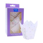 PME Rainbow Polka Dot 24 Tulip Muffin Cases