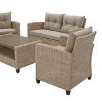 Almeria 4 Piece Rattan Sofa Set