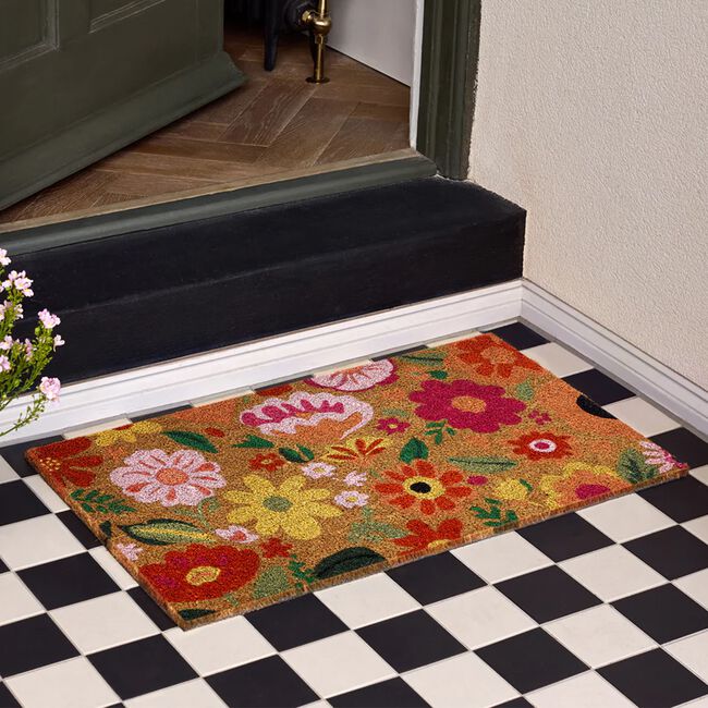 My Mat Bright Blooms Coir 45cm x 75cm Door Mat