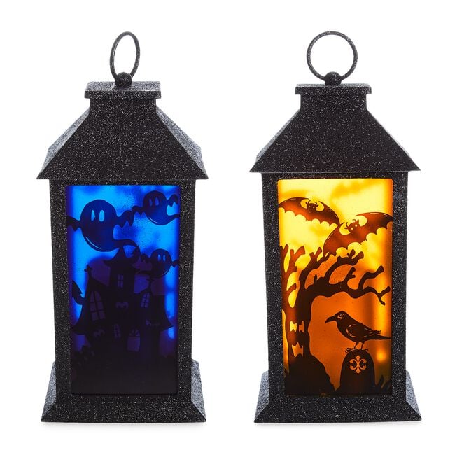 Halloween Lantern with Flameless Candle