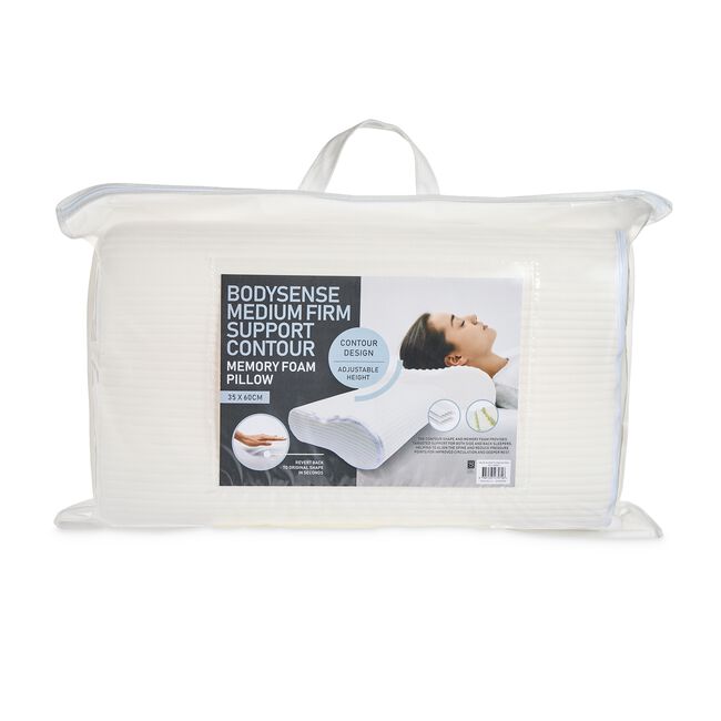 Bodysense Medium Contour Memory Foam Pillow