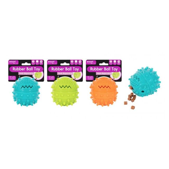 Squeaky Treat Dispensing Dog Toy - Assorted