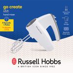 Russell Hobbs Go Create White Hand Mixer