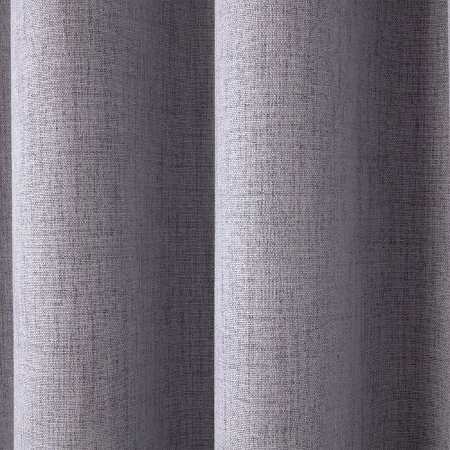 HACKNEY BLACKOUT SILVER 135x240cm Curtain Panel 
