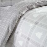 SINGLE DUVET COVER Brushed Cotton Winter Forest