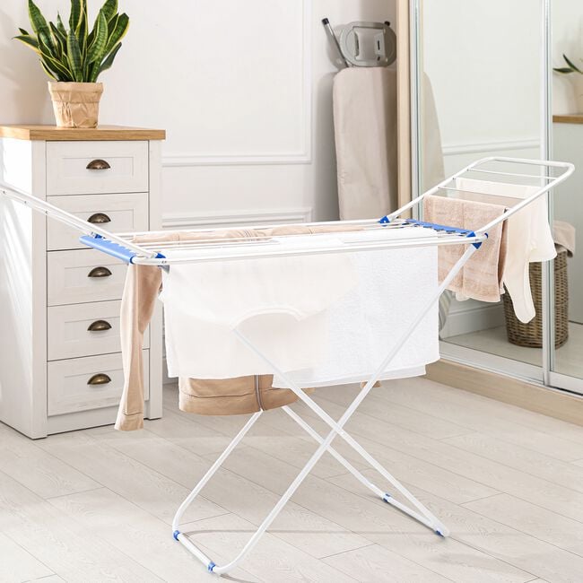 Blue & White Clothes Airer 18m