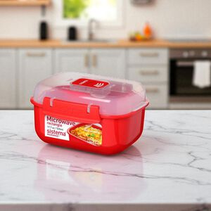 Sistema 525ml Rectangular Microwave Lunch Box