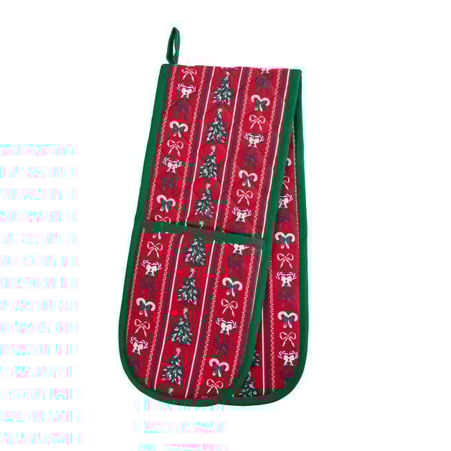 Festive Wrapping Double Oven Glove