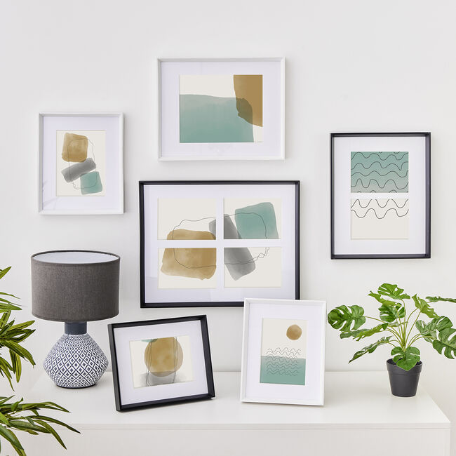 5x7" REINE WHITE Wood Bevelled Frame