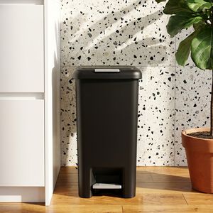 Storage Master 30L Black Pedal Bin
