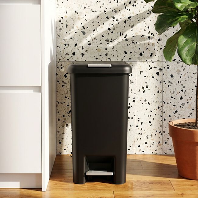 Storage Master 30L Black Pedal Bin