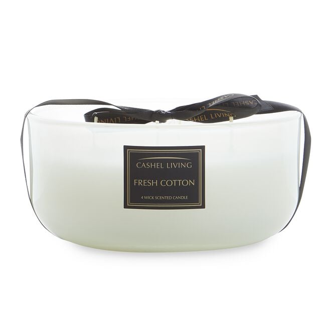 Cashel Living Fresh Cotton 4 Wick Candle