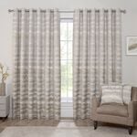 SUNSET STRIPES GREY/OCHRE 66x54 Curtain
