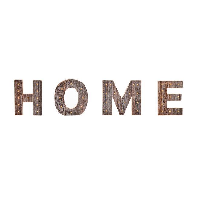 Home Wooden Letter Lights