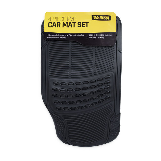 4 Piece PVC Car Mat Set