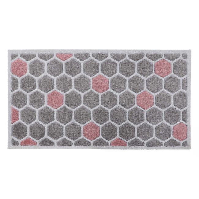 JVL Solemate Handcarved Honeycomb Doormat 57x100cm