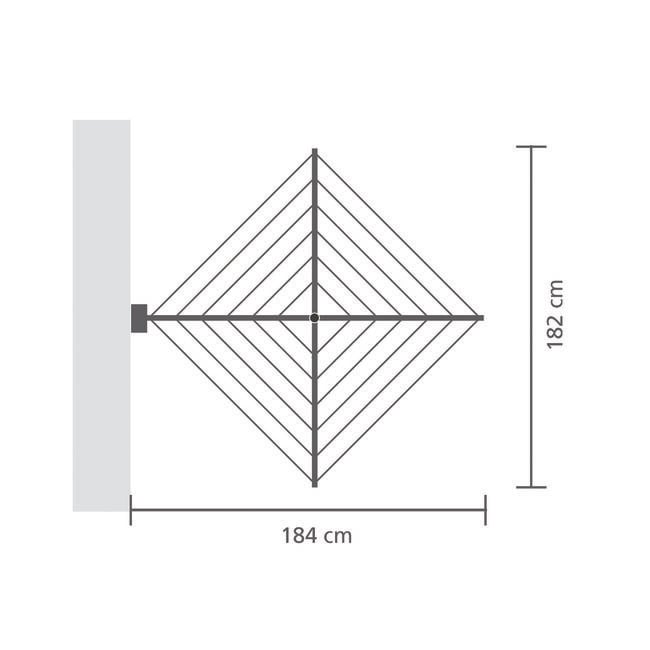 Brabantia Wallfix Wall Mounted Dryer 24m