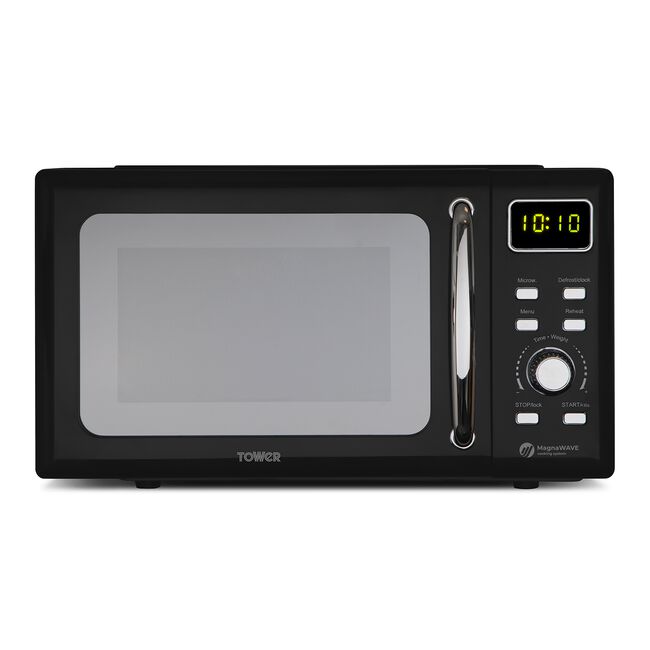 Tower 800W Black 20L Digital Microwave