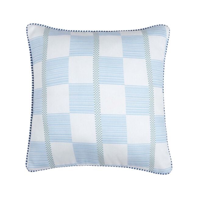 Remi Geo Blue 45cm x 45cm Cushion