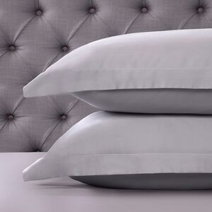 OXFORD P/CASE PAIR 350 Threadcount Cotton Silver