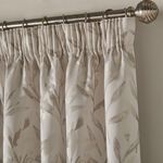 PENCIL PLEAT BOTANICAL CREAM 66x54 Curtain
