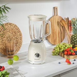 SALTER RETRO CREAM 1.5L Glass Jug Blender