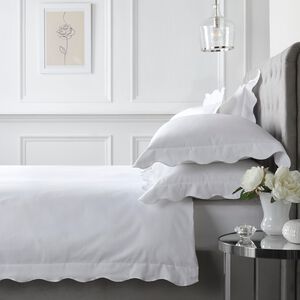 DOUBLE DUVET COVER Appletree Scallop Edge White