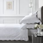 DOUBLE DUVET COVER Appletree Scallop Edge White