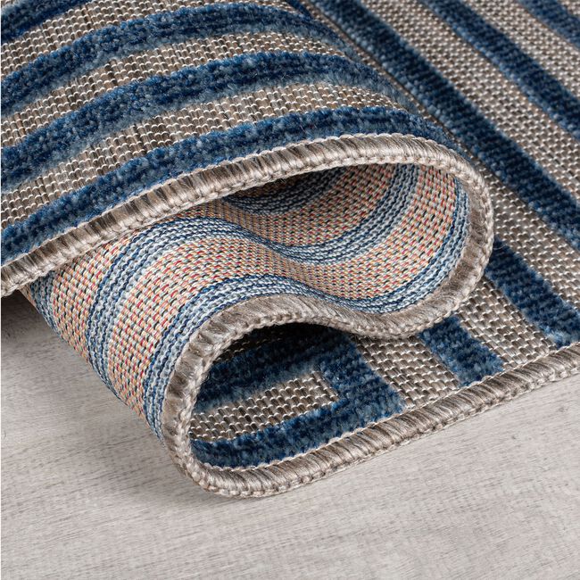 Flair Vigo Blocks 66cm x 230cm Outdoor Runner