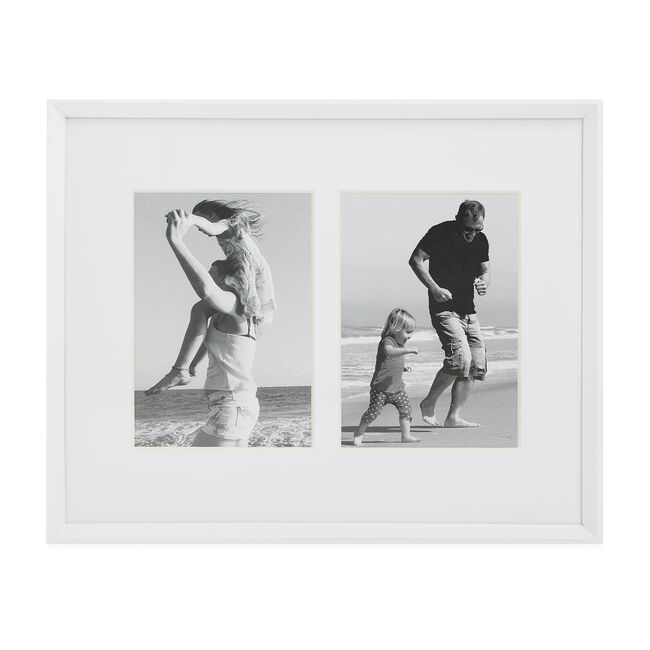 8x10" REINE WHITE Wood Bevelled Frame