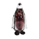 Cashel Living Glass Amethyst Penguin