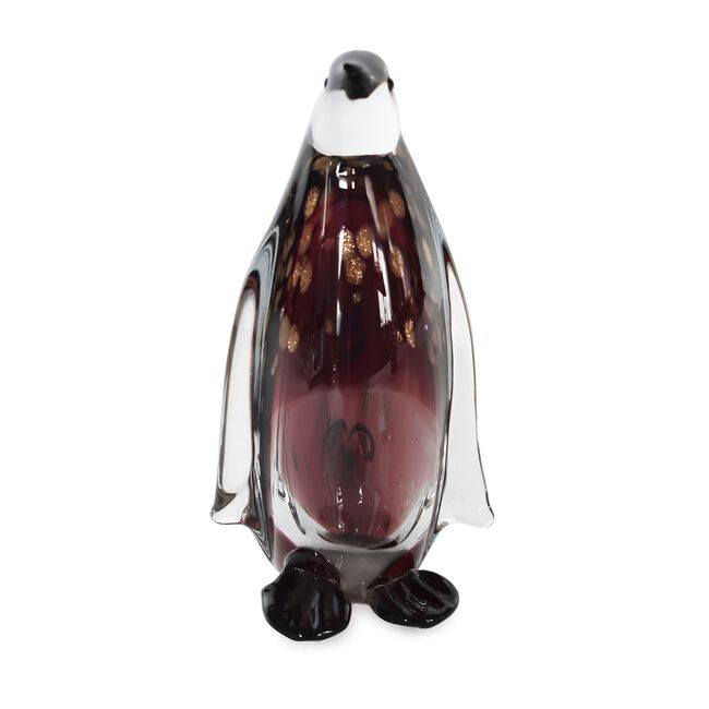 Cashel Living Glass Amethyst Penguin
