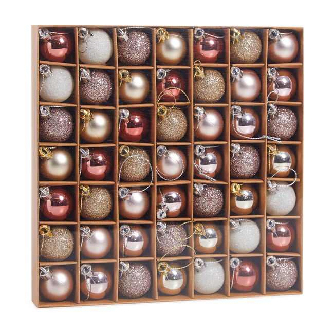 49 PACK ROSE GOLD Bauble Set