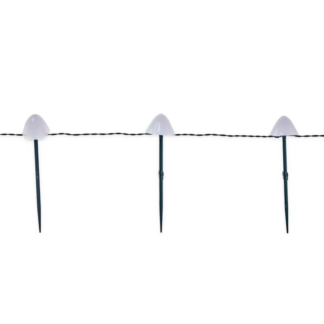 12 Mini Mushroom Warm White Solar Lights