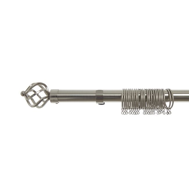 EXTENDABLE BASKET 35mm 120-240cm Brushed Nickel