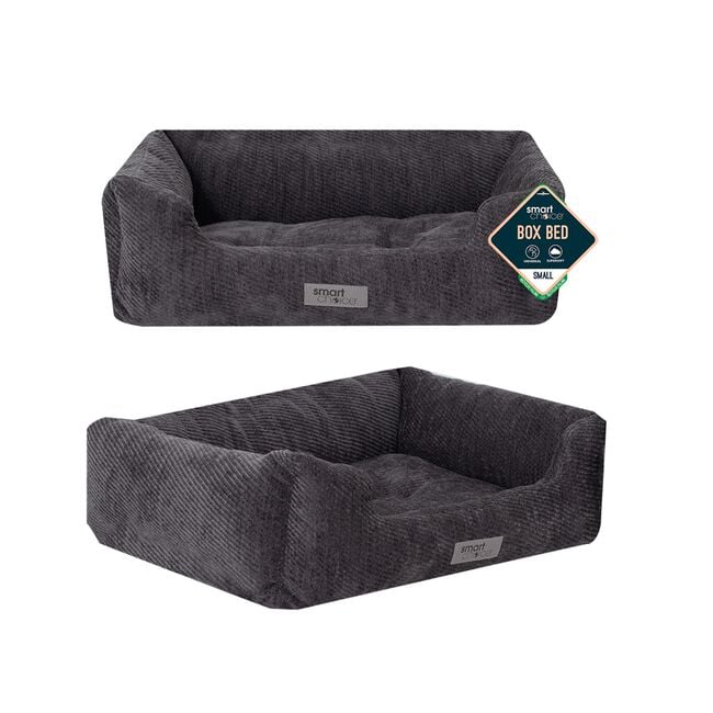 GREY TWILL PET BED SMALL 46X36X15CM
