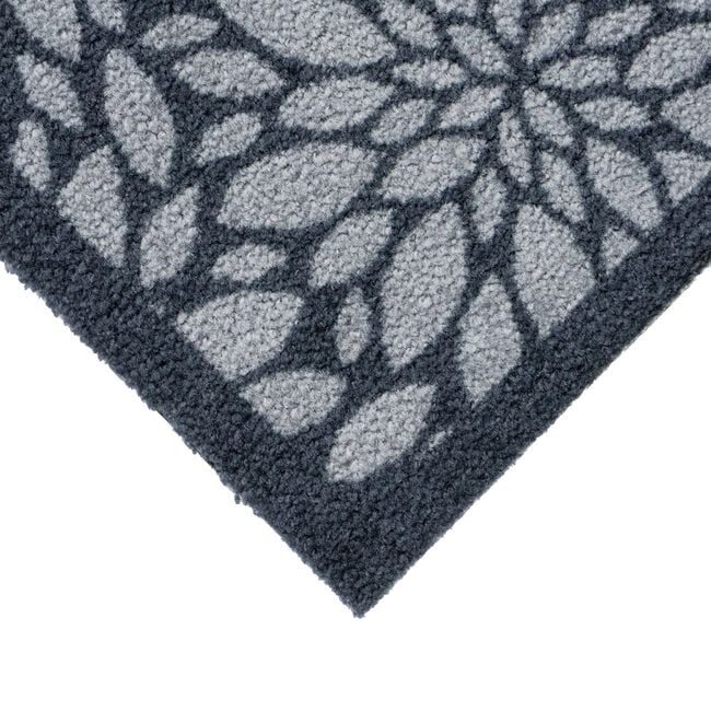 Flowers Black/Grey Mega Runner 57cm x 150cm