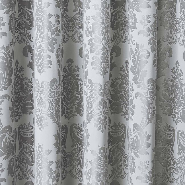 CATHERINE LANSFIELD DAMASK JACQUARD SILVER 66X90 Curtains