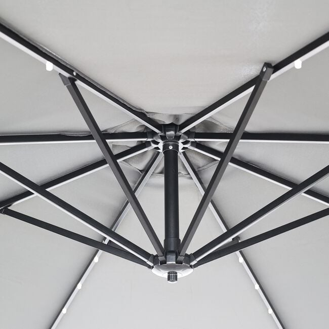 Cantilever Hanging Parasol Grey