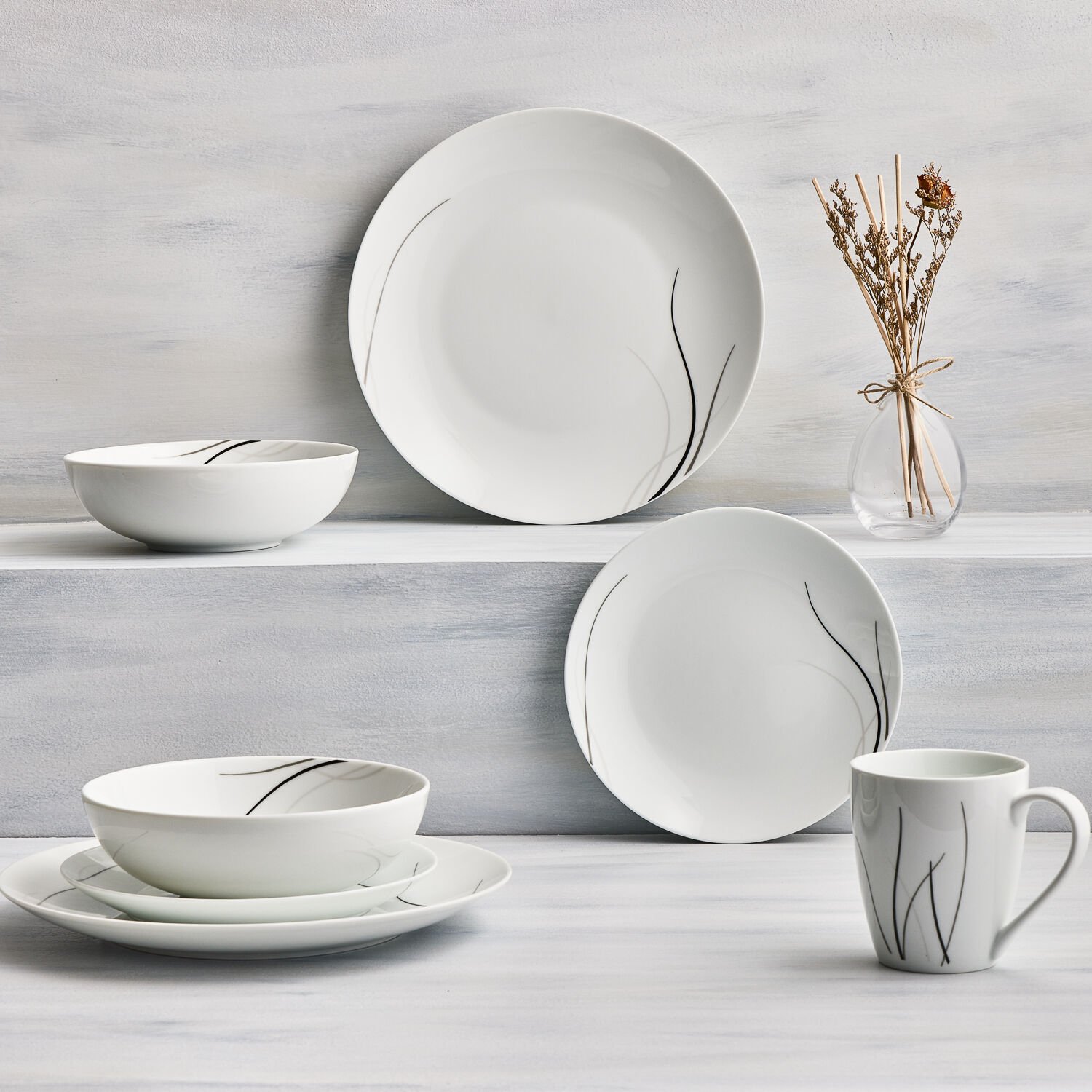 Wave 16 Piece Dinner Set Home Store More