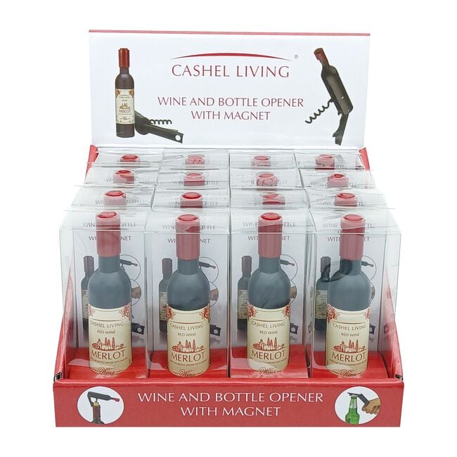 Cashel Living Wine & Bottle Opener with Magnet
