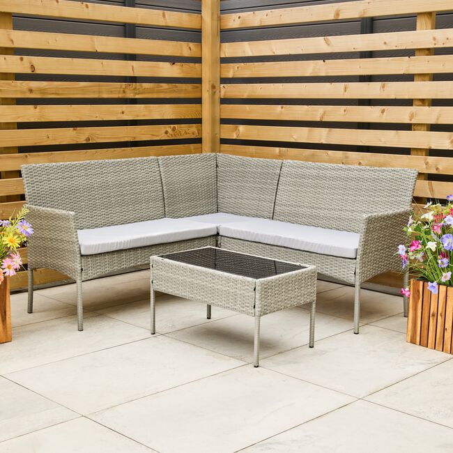 Modena Rattan Corner Sofa Set